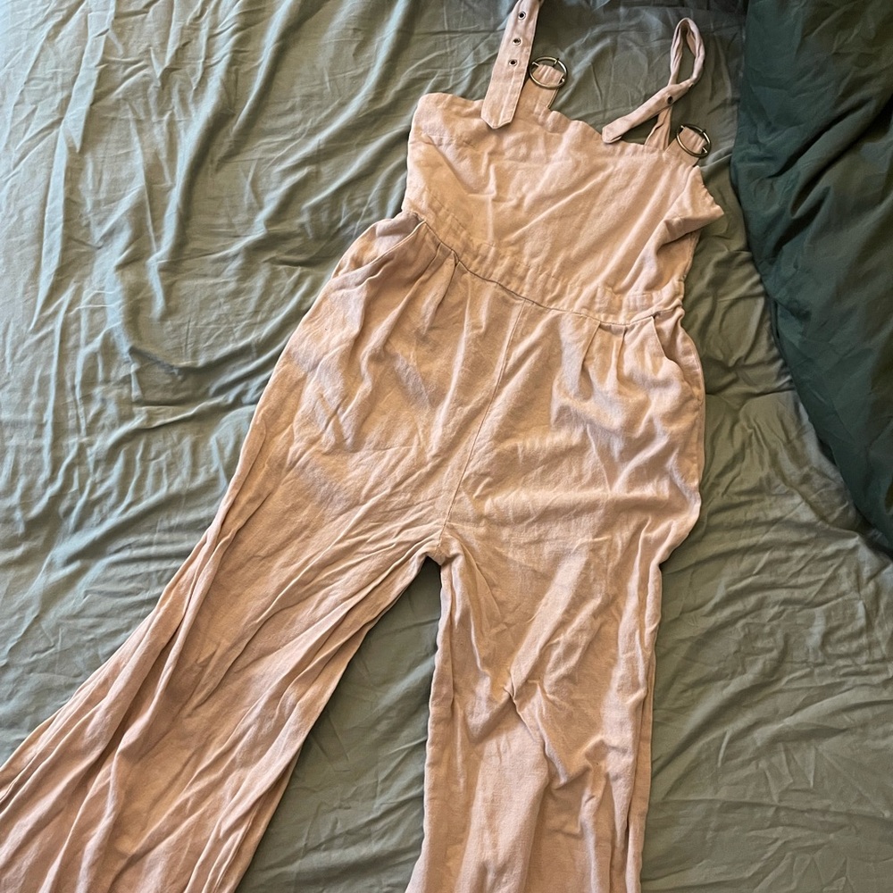 Japna cotton & linen jumpsuit with pockets